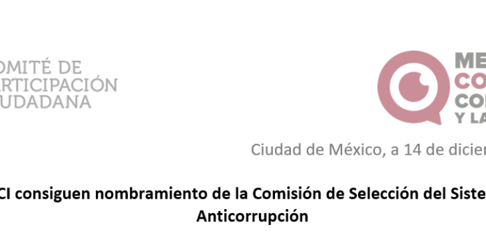 CPC Y MCCI Consiguen Nombramiento De La Comisión De Selección Del Sistema Nacional Anticorrupción.